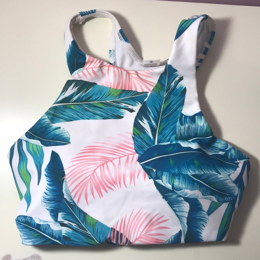 tropical bikini top
